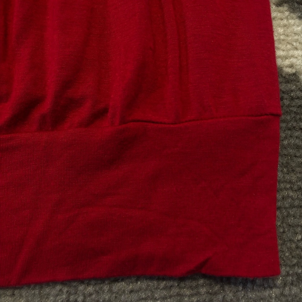 Maurices Blouse Womens Small Sequin Collar Red Tank - Picture 3 of 7